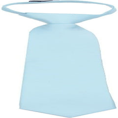 Mens Designer Solid Color Tuxedo Formal Zipper Necktie