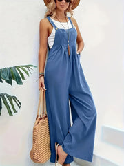 Women Boho Wide Leg Jumpsuit