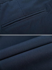 Mens Tapered Flat Front Casual Dress Pants, Chinos Pants Men