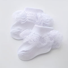 Floral Lace Baby Princess Socks