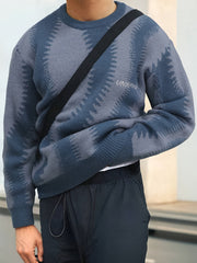 Loose Stripe Knit Pullover