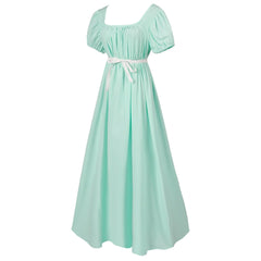 Women'S Renaissance Cosplay Costume Medieval Irish over Dress Chemise Short Sleeves Dress Gothic High Waist Gown Dress