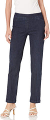 Women'S Wide Band Pull-On Relaxed Leg Pant with Tummy Control