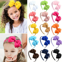 Girls’ Bow Headband Set – 15 Pieces