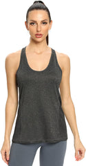 Workout Tank Tops for Women Racerback Athletic Tanks Running Exercise Gym Tank Top - 4 Packs