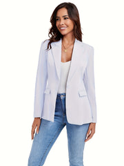 Single Button Office Work Blazer