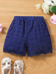 Toddler Lace Elastic Summer Shorts