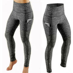 Women Yoga Leggings Sexy Solid High Waist Pocket Elastic Tummy Control Ruched Booty Pants Casual Gym Compression Tights Pants
