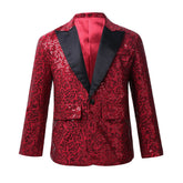 Stylish Sequined Boys Formal Blazer