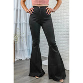 Super Flare Black Jeans