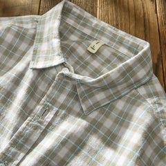 Retro Plaid Multi Pocket Shirt