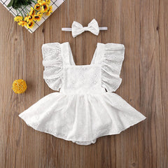 Lace Ruffle Baby Girl Bodysuit