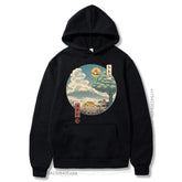 Ukiyo Aesthetic Oversized Pullover Hoodie
