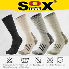 Merino Wool Hiking Crew Socks