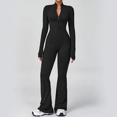 Sleek Active Zipper Performance Bodysuit