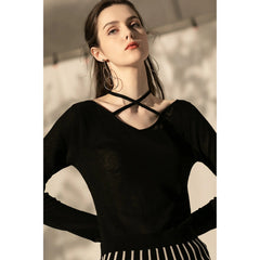 Perrine Black Knit Sweater