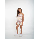 Girls Baja Stripe Swing Top