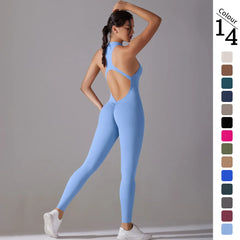 Scrunch Back Seamless Yoga Jumpsuit