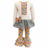 Girls Vintage Floral Tunic Set