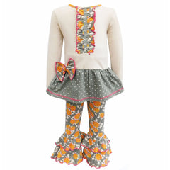 Girls Vintage Floral Tunic Set