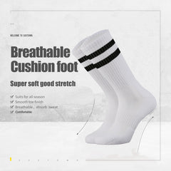 Cushioned Moisture Wicking Crew Socks