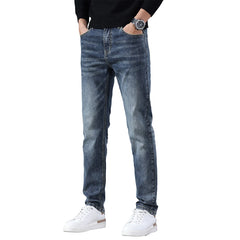 Men’s Stretch Denim Straight-Leg Jeans