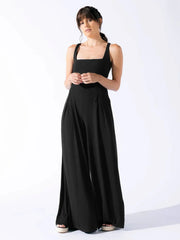Elegant Solid Wide Leg Jumpsuit