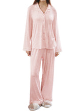 Pink Floral Long Sleeve Pajama Set