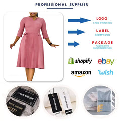 Elegant Pleated Church Midi Dress