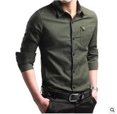 Smart Casual Cotton Shirt Men