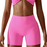 Candy Color High Waist Yoga Shorts