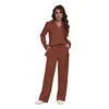 Women Satin Long Sleeve Sleepwear Set
