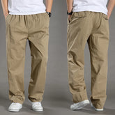 Loose Cotton Cargo Work Pants