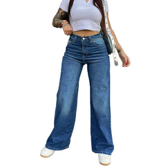 Vintage High-Waist Straight Jeans