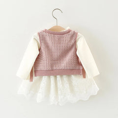Autumn Knitted Baby Tutu Dress