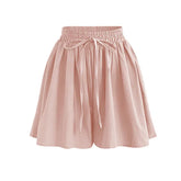 High Waist Loose Chiffon Shorts