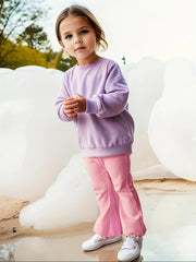 Sweet Flared Knit Legging Pants