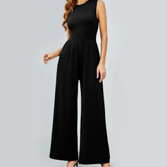 Effortless Wide-Leg Vest Jumpsuit