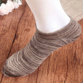 Striped Breathable Ankle Socks for Men (2 Pairs)