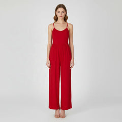 Chic Solid Sleeveless Jumpsuit