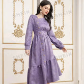 3D Floral Raised Jacquard Fabric