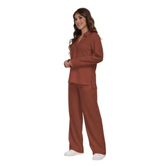 Women Satin Long Sleeve Sleepwear Set