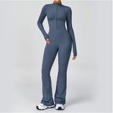 Sleek Active Zipper Performance Bodysuit