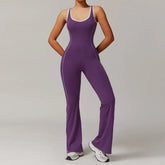 Sleek Back Hollow Bodysuit Jumpsuit