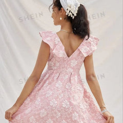 Fukro 3D Floral Jacquard Fabric