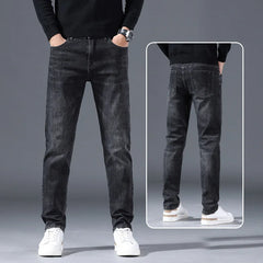 Men’s Stretch Denim Straight-Leg Jeans