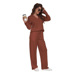 Women Satin Long Sleeve Sleepwear Set