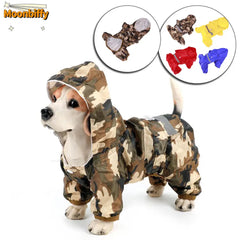 Casual Waterproof Puppy Rain Jumpsuit