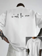 Dual-Sided Print Loose Fitting Tee