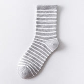 Colorful Grid Stripe Crew Socks